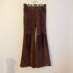 Vintage suede flares